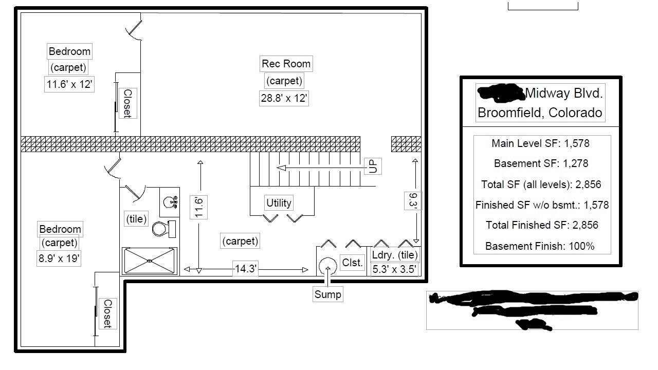 Floor Plan - 165 W Midway Blvd