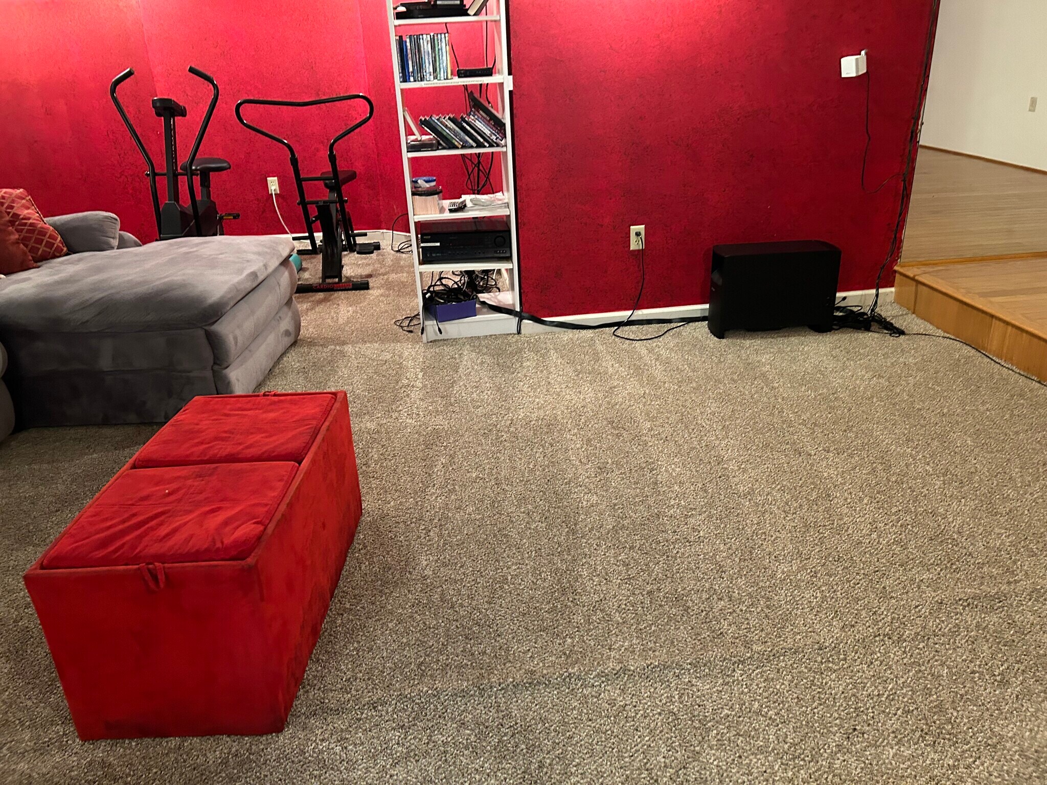 Home theater in lower level - 6245 Iron Bridges Rd