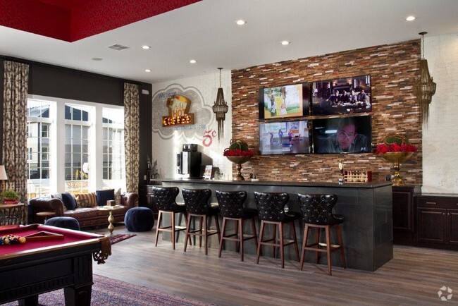 Bar area in Clubhouse - Hudson Square Apartments