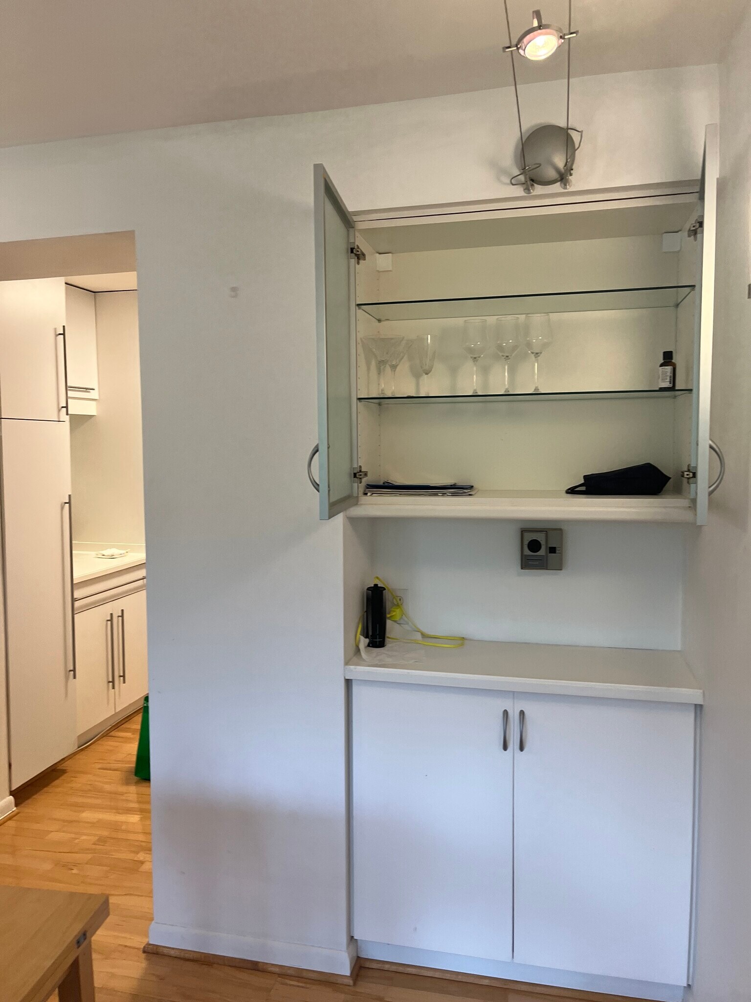 (#2) Main Living Area - eating nook, bookcase or for glassware - open - 2939 Van Ness Street, NW