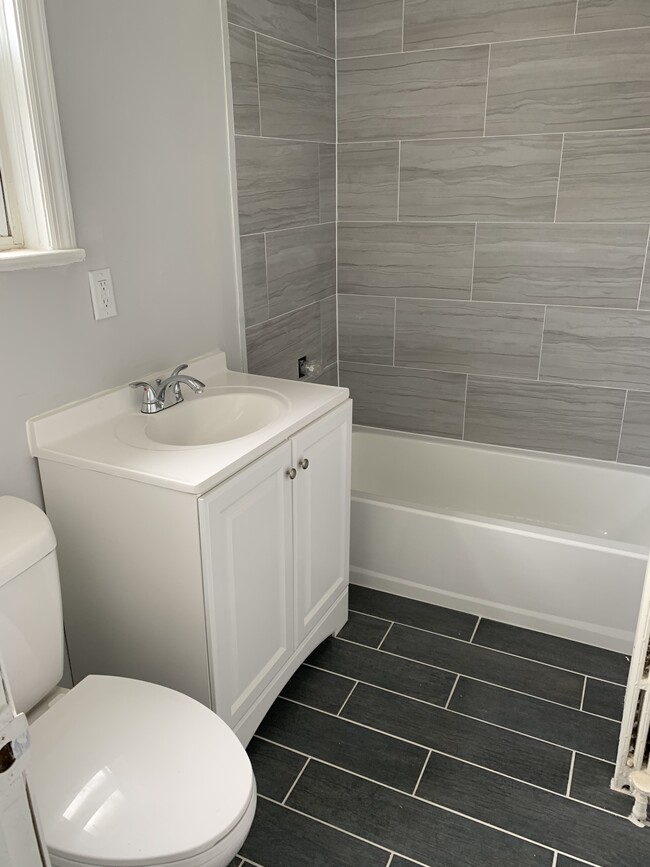 beautiful new bathroom - 327 Benner St