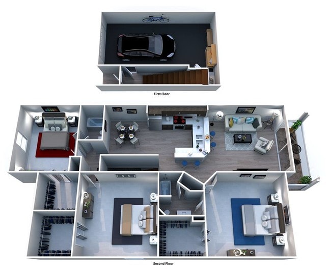 C2 Portofino 3 Beds 2 Baths 1 Car Garage - Windsor Castle - Townhomes