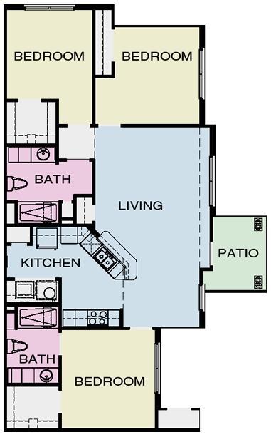 3x2 - Mexia Gardens Apartments