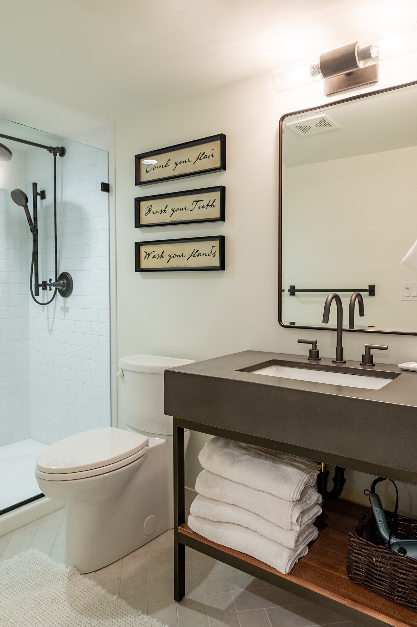 Basement bathroom has heated flooring - 1697 Pinehurst Ave