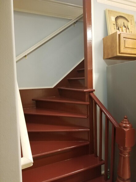 Stairway to two bedrooms and full bath - 1023 General Taylor