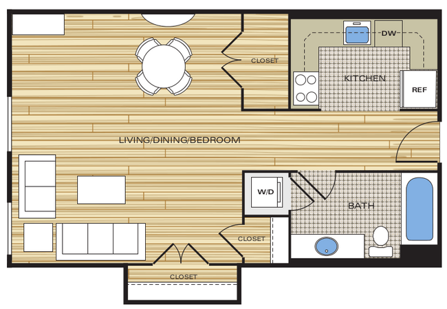 Floorplan - Clayborne Apartments