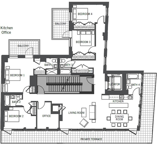 Penthouse - 254 Front