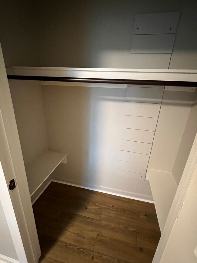 WALK-IN CLOSET WITH ADDITIONAL SHELVING - 209 Roe St