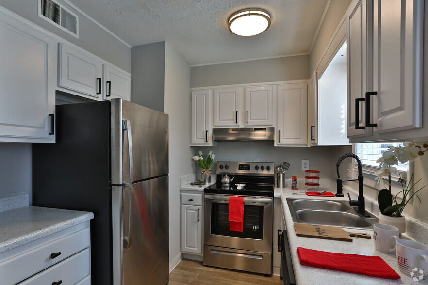 Modern Stainless Kitchens - Townhomes at Spartanburg