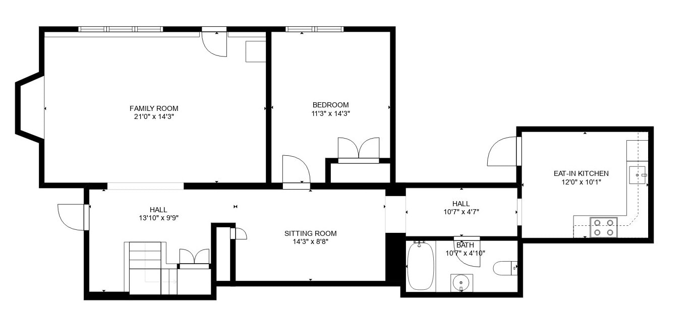 Floor Plan Accessory Apt - 40 Possum Rd
