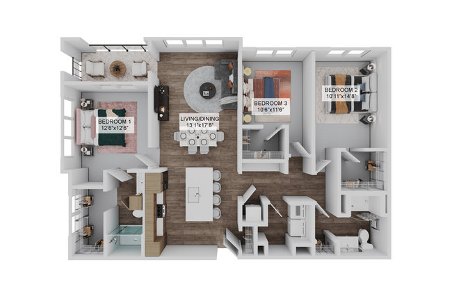 Floorplan - The Stadler Luxury Apartments