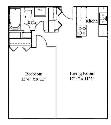 1BR/1BA - Chateau I Apartments