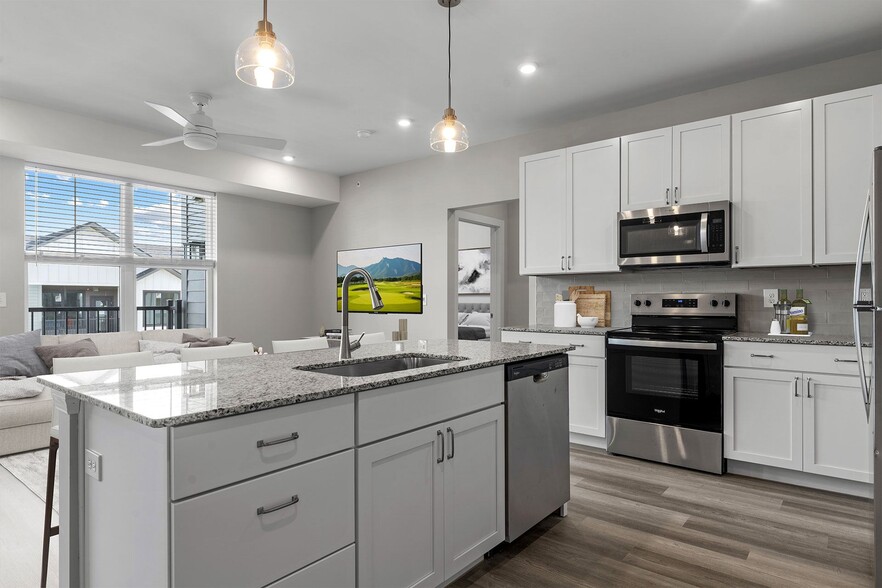 Kitchen and Living Room - The Preserve at Peters Township