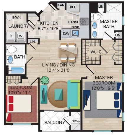 Floorplan - Montage at Hamilton Apartments 55+ Community