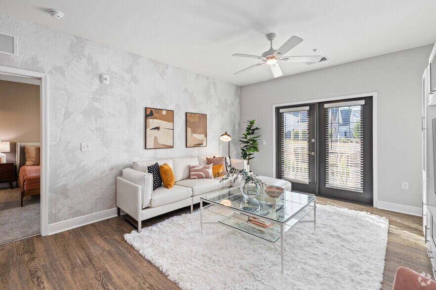 2BR, 2BA - 1,151SF - Living Room - Zatitude at Freedom Tech Center