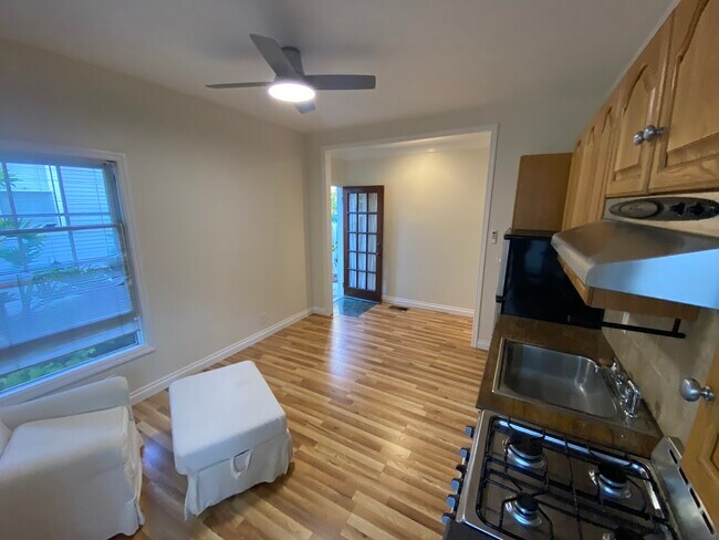 View from open kitchen to front door - 815 14th St