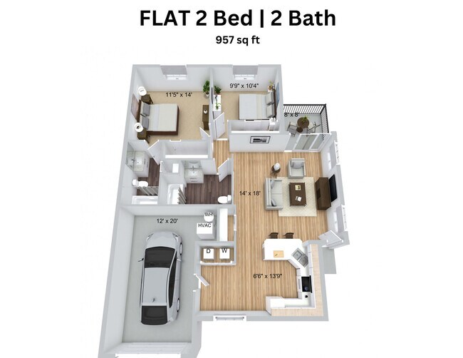 Floorplan - Broadway Village Apartments