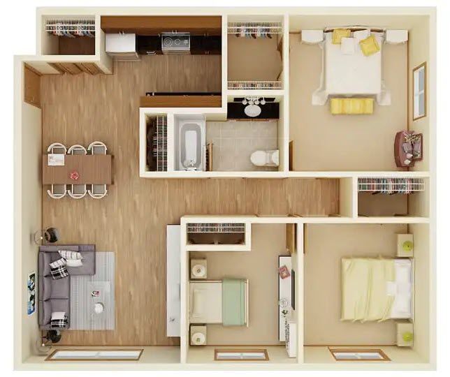 Floorplan - Birchview Apartments