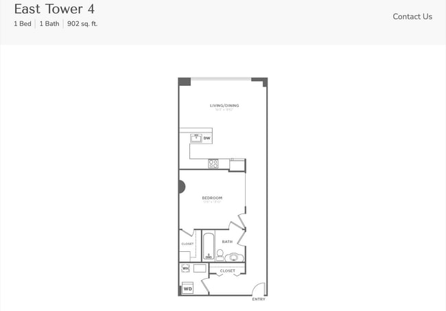 Floorplan - Residences at 1 Brown