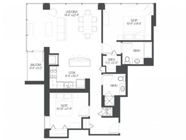 Floorplan - AMLI 900