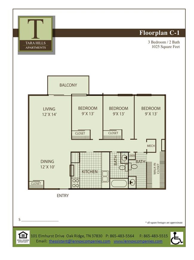 Floorplan - Tara Hills Apartments