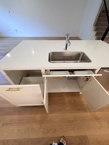 Island/sink/trashcan drawer - 4809 Lunker St