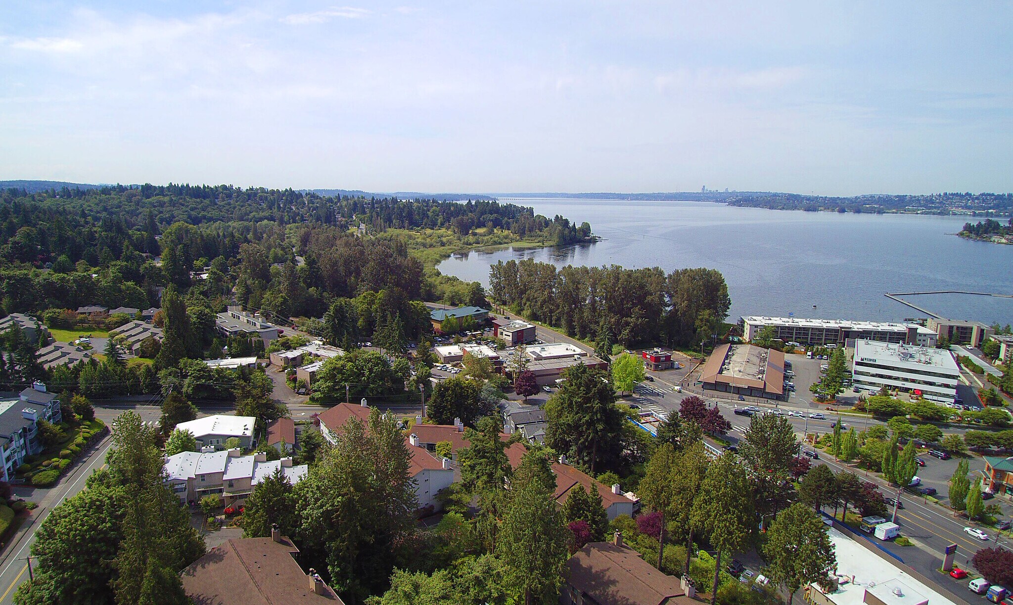 Directly above unit showing the lake. - 11711 100th Ave NE