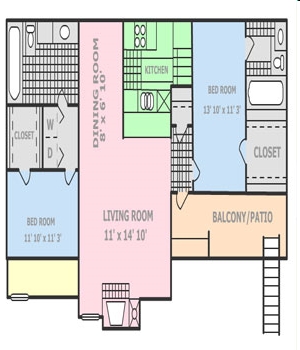 2BR/2BA - Parks at Addison