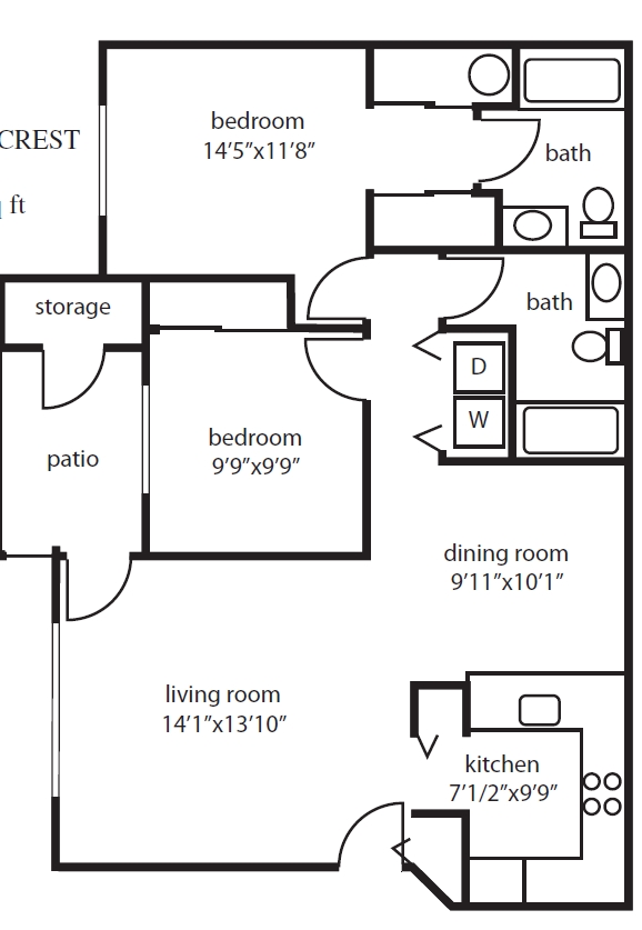 2BR/2BA - Cascade Crest