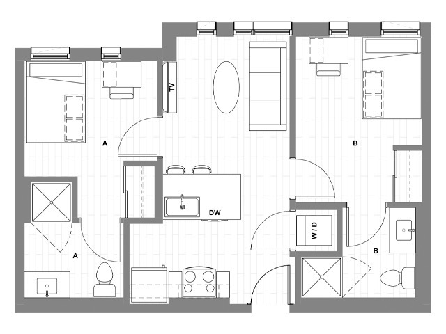 2x2 D - HERE Seattle Student Apartments