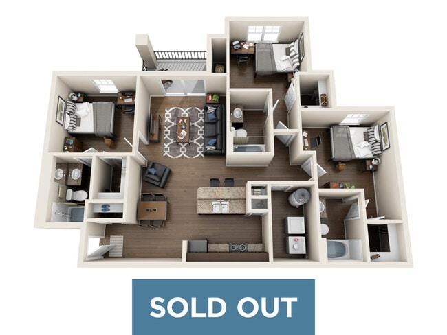 3 Bedroom | 3 Bathroom - The Hudson