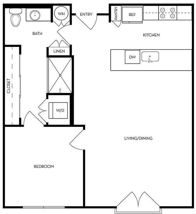 Neri | 1 Bed/1 Bath | 793 SF - The Logan at Osborn