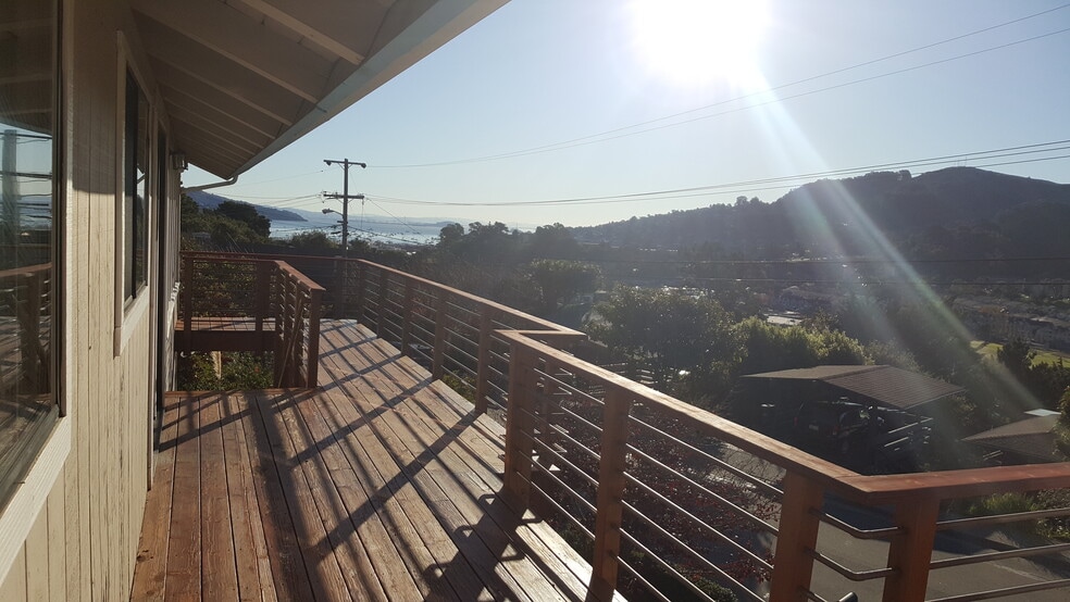 Deck from Master bedroom view - 77 Buckelew St