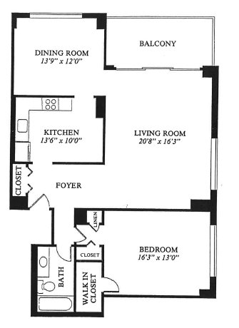 1BR/1BA - The Promenade