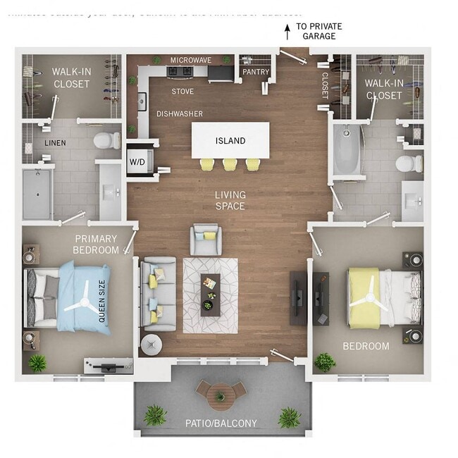 Floorplan - Oakcliff Apartments