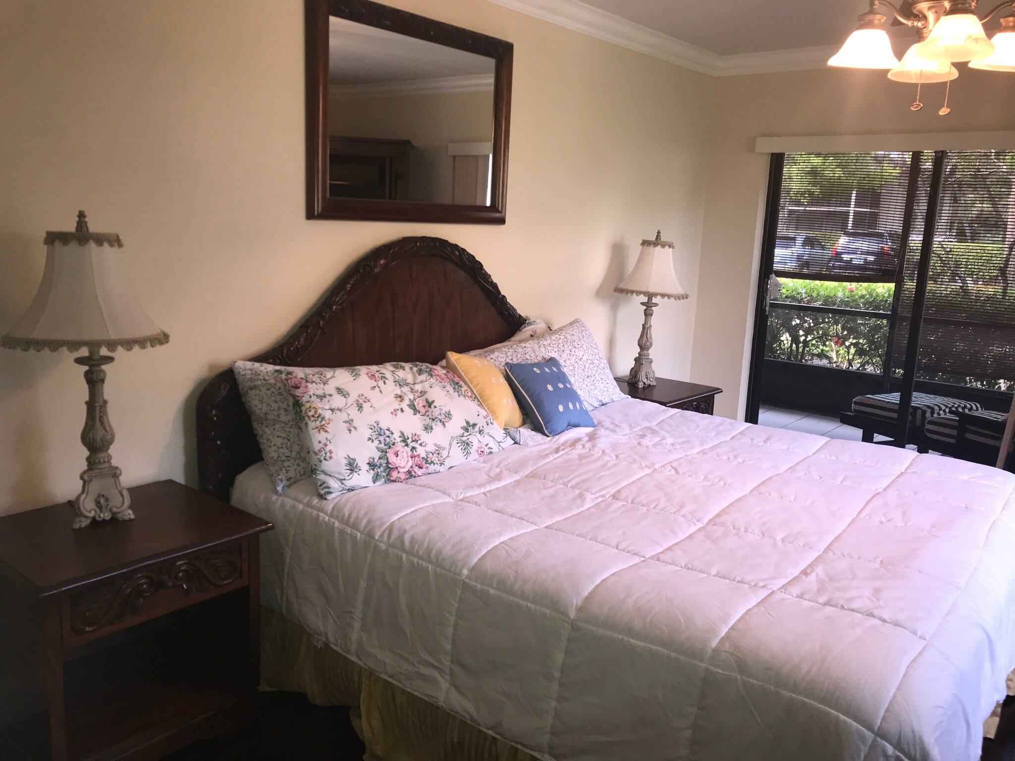 master bedroom with kind bed set - 135 Deer Creek Blvd