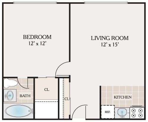 Floorplan - Atrium Apartments