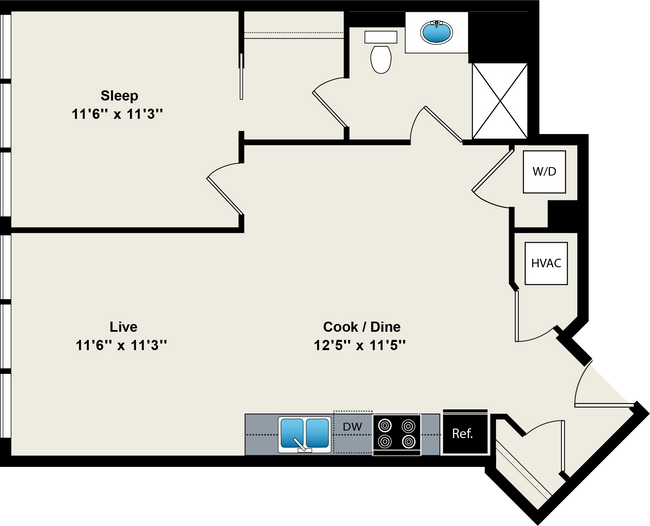 Floorplan - Reside on Green Street