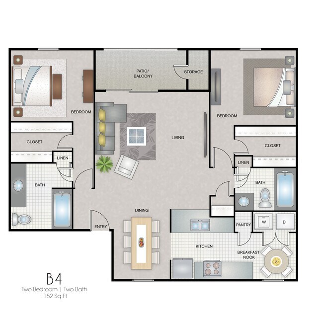 B4- 1152 Sq Ft - Wythe Apartment Homes