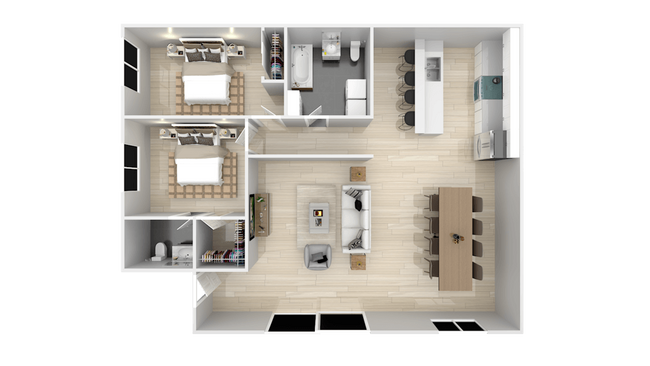 Floorplan - The BLVD Apartments