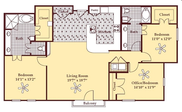 3BR/2BA - Portofino at Las Colinas