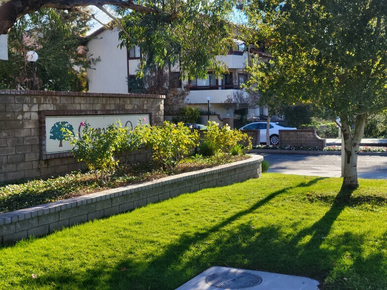 Entrance to Canyon Oaks Condominium complex - 27948 Tyler Ln