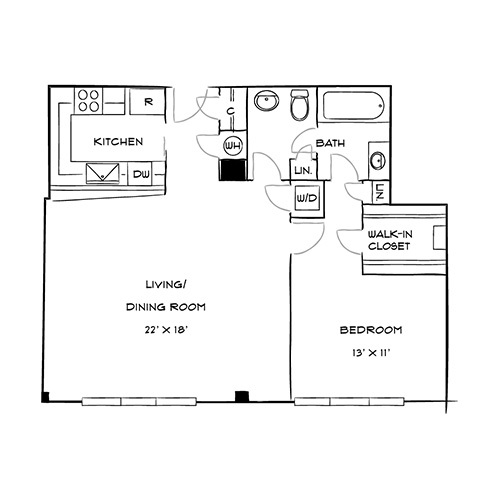 Floorplan - The Residences at Capital Crescent Trail