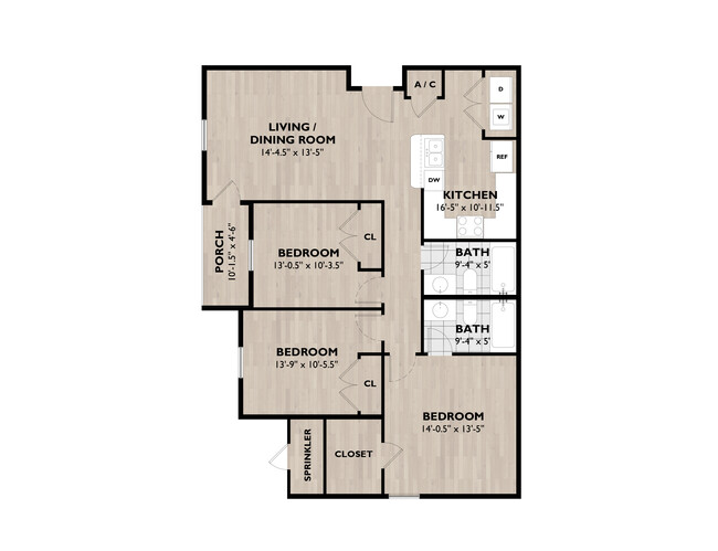 Floorplan - The Verandas Apartment Homes