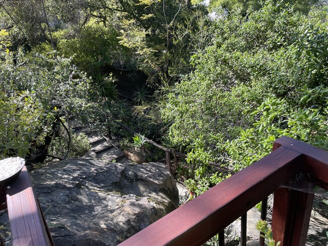 lower zen garden with stream - 2012 Tuna Canyon Rd