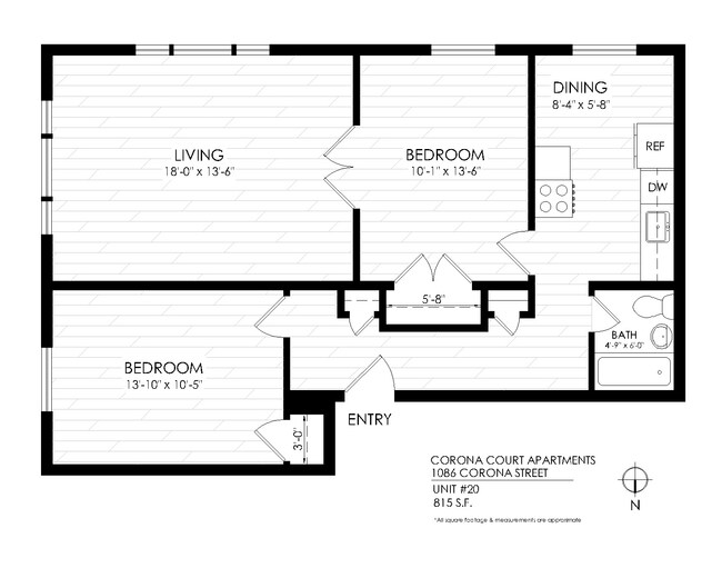 Floorplan - Corona Court Apartments