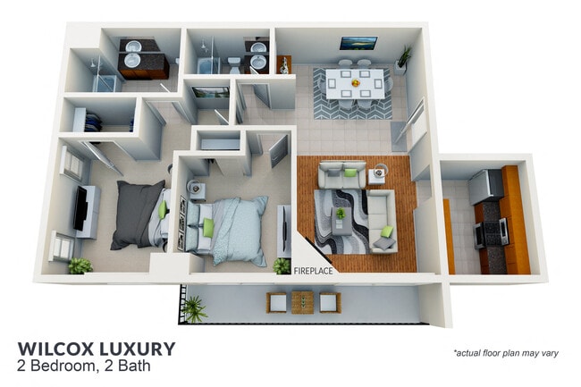 Floorplan - Wilcox Luxury Apartments