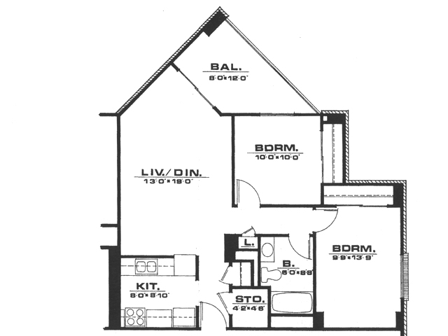 Floorplan - Riverfront Towers