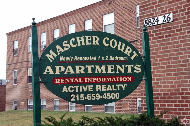 Sign - Mascher Court Apartments