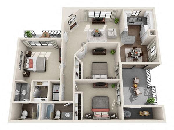 Floorplan - CentrePoint Apartment Homes